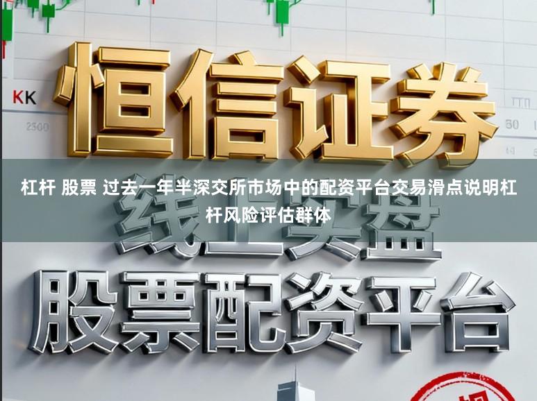 杠杆 股票 过去一年半深交所市场中的配资平台交易滑点说明杠杆风险评估群体