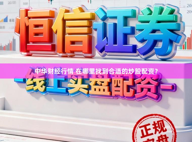 中华财经行情 在哪里找到合适的炒股配资？
